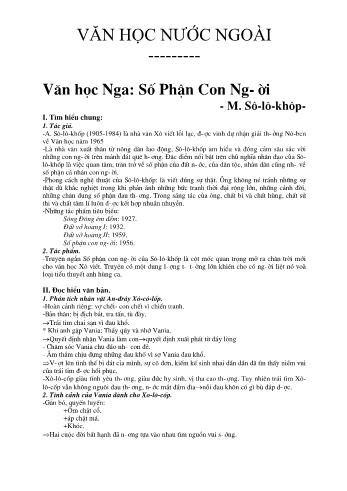 Nội dung ghi bài học môn Ngữ văn Lớp 12 - Tuần 33