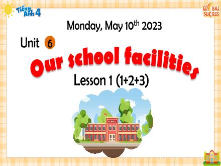 Bài giảng Tiếng Anh Lớp 4 - Unit 6, Lesson 1, Period 1+2+3: Our school facilities