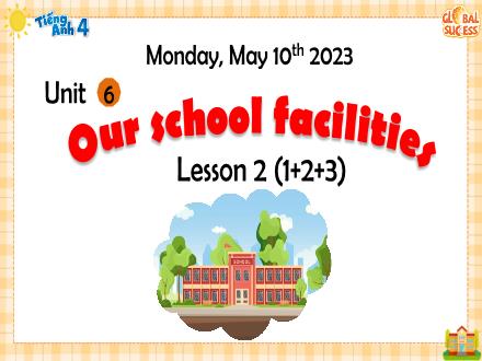 Bài giảng Tiếng Anh Lớp 4 - Unit 6, Lesson 2, Period 1+2+3: Our school facilities