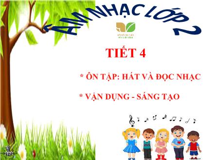 Bài giảng Âm nhạc Lớp 2 (Kết nối tri thức) - Chủ đề 1: Sắc màu âm thanh - Tiết 4: Ôn tập: Hát và đọc nhạc; Vận dụng – Sáng tạo - Lê Thị Nga