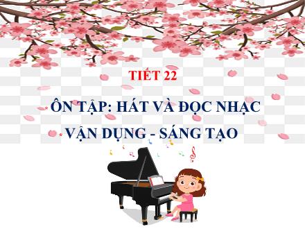 Bài giảng Âm nhạc Lớp 2 (Kết nối tri thức) - Chủ đề 5: Mùa xuân - Tiết 22: Ôn tập: Hát và đọc nhạc; Vận dụng – Sáng tạo - Lê Thị Nga