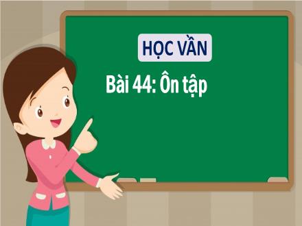 Bài giảng Học vần Lớp 1 - Bài 44: Ôn tập - Năm học 2022-2023 - Phan Thị Minh Thư