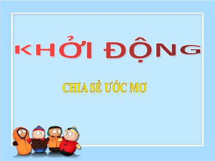 Bài giảng Mĩ thuật Lớp 5 - Chủ đề 7: Ước mơ của em - Đặng Hoài Thương