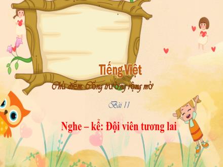 Bài giảng Tiếng Việt Lớp 3 (Kết nối tri thức) - Chủ điểm: Cổng trường rộng mở - Bài 11, Nghe – kể: Đội viên tương lai - Hương Thảo