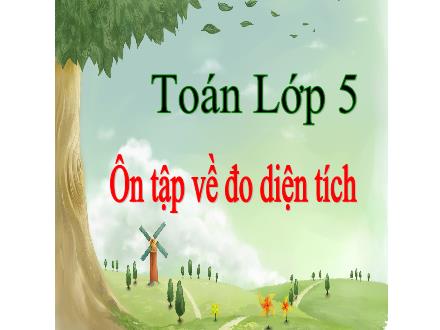 Bài giảng Toán Lớp 5 - Bài: Ôn tập về đo diện tích - Năm học 2023-2024 - Hoàng Thị Trang