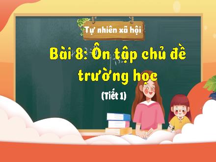 Bài giảng Tự nhiên và Xã hội Lớp 3 (Kết nối tri thức) - Bài 8: Ôn tập chủ đề trường học (Tiết 1) - Đặng Thị Cẩm Thành