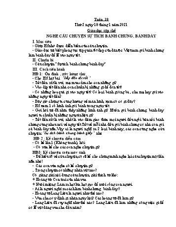 Giáo án điện tử Lớp 2 - Tuần 19 - Năm học 2020-2021 - Đặng Thị Cẩm Thành
