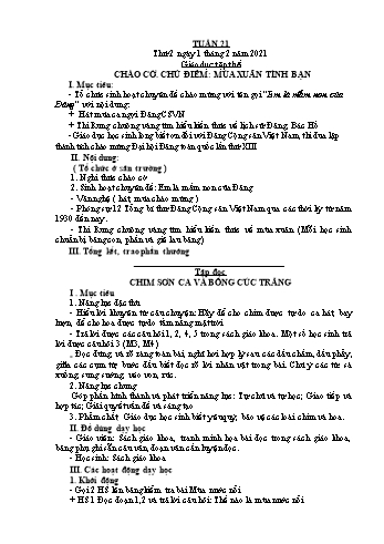Giáo án điện tử Lớp 2 - Tuần 21 - Năm học 2020-2021 - Đặng Thị Cẩm Thành
