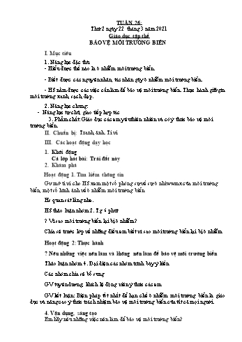 Giáo án điện tử Lớp 2 - Tuần 26 - Năm học 2020-2021 - Đặng Thị Cẩm Thành