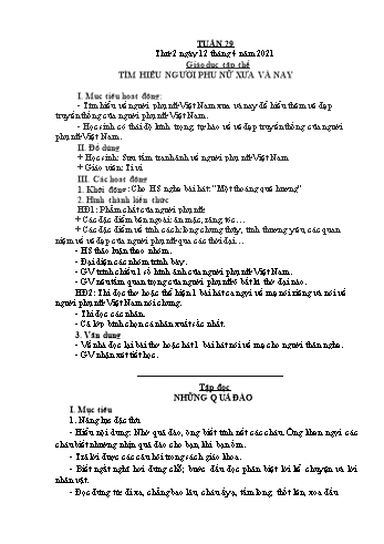 Giáo án điện tử Lớp 2 - Tuần 29 - Năm học 2020-2021 - Đặng Thị Cẩm Thành