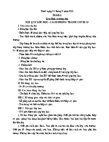 Giáo án điện tử Lớp 3 - Tuần 1 - Năm học 2021-2022 - Lường Thị Nghĩa