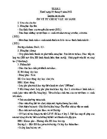 Giáo án điện tử Lớp 3 - Tuần 2 - Năm học 2021-2022 - Lường Thị Nghĩa