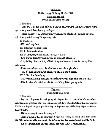 Giáo án điện tử Lớp 3 - Tuần 20 - Năm học 2020-2021 - Lường Thị Nghĩa