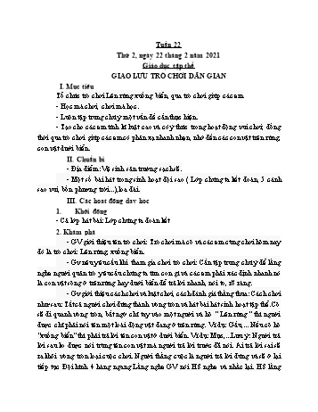Giáo án điện tử Lớp 3 - Tuần 22 - Năm học 2020-2021 - Cao Thị Hảo