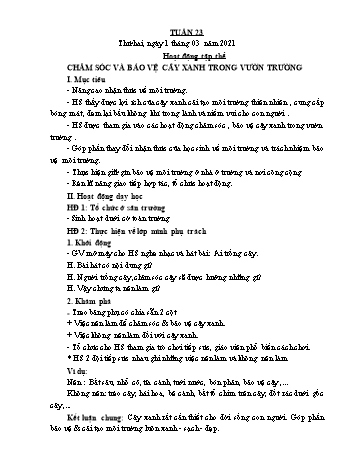 Giáo án điện tử Lớp 3 - Tuần 23 - Năm học 2020-2021 - Lường Thị Nghĩa