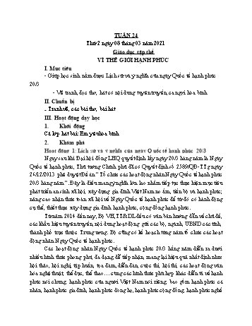 Giáo án điện tử Lớp 3 - Tuần 24 - Năm học 2020-2021 - Cao Thị Hảo