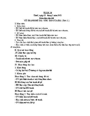Giáo án điện tử Lớp 3 - Tuần 26 - Năm học 2020-2021 - Cao Thị Hảo