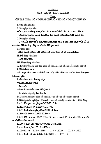 Giáo án điện tử Lớp 3 - Tuần 32 - Năm học 2021-2022 - Lường Thị Nghĩa