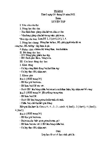 Giáo án điện tử Lớp 3 - Tuần 6 - Năm học 2021-2022 - Lường Thị Nghĩa