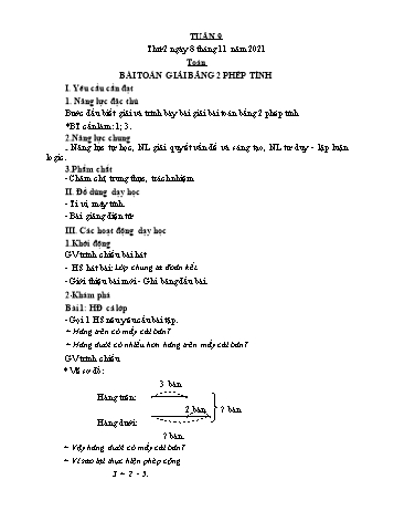 Giáo án điện tử Lớp 3 - Tuần 9 - Năm học 2021-2022 - Lường Thị Nghĩa