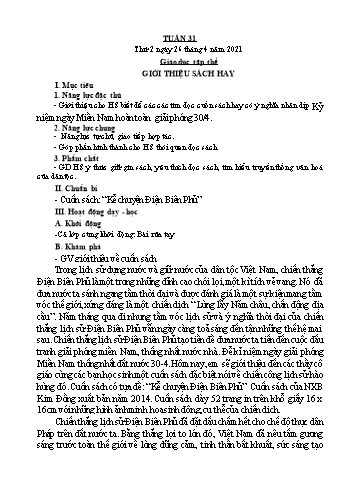 Giáo án điện tử Lớp 4 - Tuần 31 - Năm học 2020-2021 - Lường Thị Nghĩa