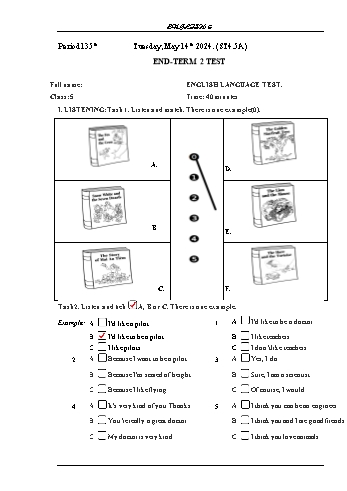 Giáo án Tiếng Anh Lớp 5 - Tuần 35 - Năm học 2023-2024 - Phạm Thị Kim Khánh