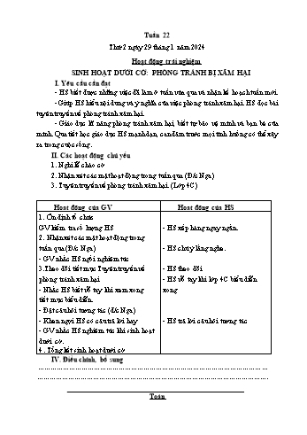 Kế hoạch bài dạy Lớp 2 - Tuần 22 - Năm học 2023-2024 - Cao Thị Hồng Hạnh