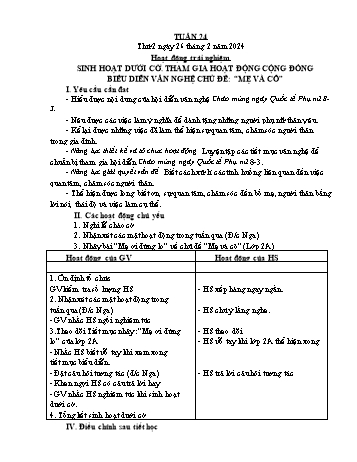 Kế hoạch bài dạy Lớp 2 - Tuần 24 - Năm học 2023-2024 - Đặng Thị Cẩm Thành