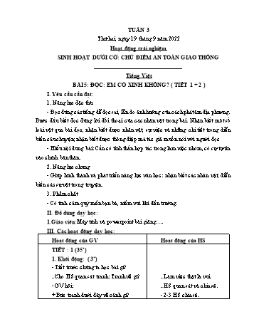 Kế hoạch bài dạy Lớp 2 - Tuần 3 - Năm học 2022-2023 - Lê Thị Thu Hằng