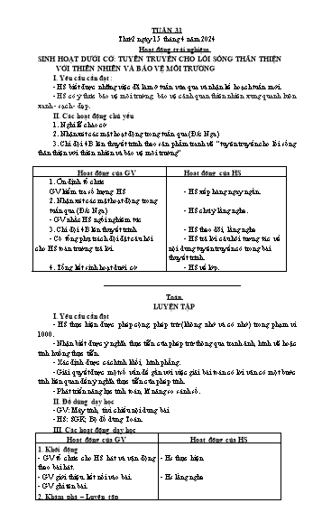 Kế hoạch bài dạy Lớp 2 - Tuần 31 - Năm học 2023-2024 - Đặng Thị Cẩm Thành