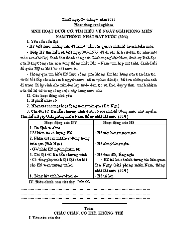 Kế hoạch bài dạy Lớp 2 - Tuần 32- Năm học 2022-2023 - Cao Thị Hồng Hạnh