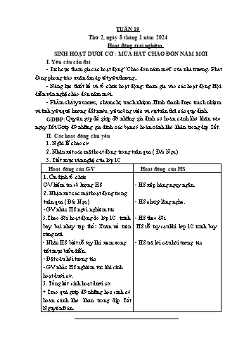 Kế hoạch bài dạy Lớp 3 - Tuần 19 - Năm học 2023-2024 - Lường Thị Nghĩa