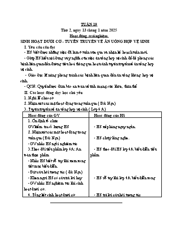 Kế hoạch bài dạy Lớp 3 - Tuần 19 - Năm học 2024-2025 - Cao Thị Hảo