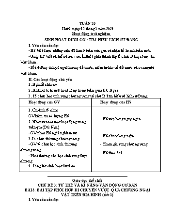 Kế hoạch bài dạy Lớp 3 - Tuần 20 - Năm học 2022-2023 - Lường Thị Nghĩa