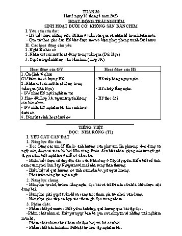Kế hoạch bài dạy Lớp 3 - Tuần 30 - Năm học 2022-2023 - Đặng Thị Cẩm Thành