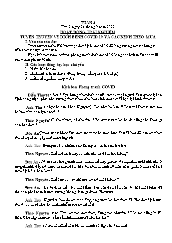 Kế hoạch bài dạy Lớp 3 - Tuần 4 - Năm học 2022-2023 - Đặng Thị Cẩm Thành