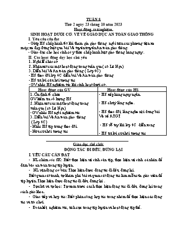 Kế hoạch bài dạy Lớp 3 - Tuần 8 - Năm học 2023-2024 - Lường Thị Nghĩa