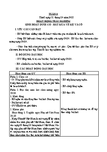 Kế hoạch bài dạy Lớp 3 - Tuần 9 - Năm học 2022-2023 - Lường Thị Nghĩa
