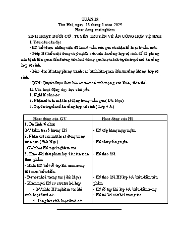 Kế hoạch bài dạy Lớp 4 - Tuần 19 - Năm học 2024-2025 - Lường Thị Nghĩa