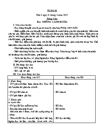 Kế hoạch bài dạy Lớp 4 - Tuần 30 - Năm học 2024-2025 - Lường Thị Nghĩa