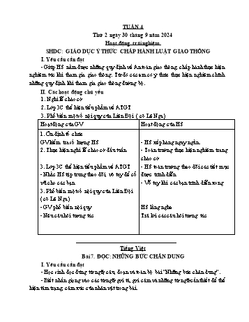 Kế hoạch bài dạy Lớp 4 - Tuần 4 - Năm học 2024-2025 - Lường Thị Nghĩa