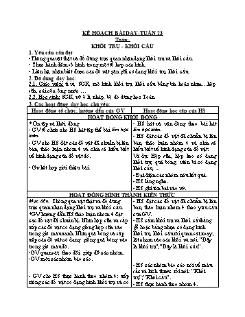Giáo án các môn Khối 2 - Tuần 23