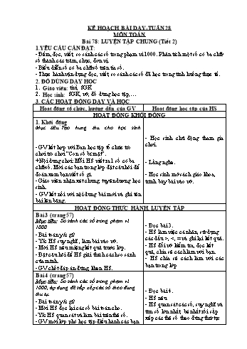 Giáo án các môn Khối  2 - Tuần 28