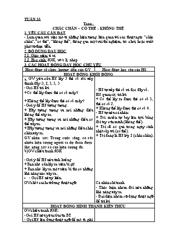 Giáo án các môn Khối 2 - Tuần 33