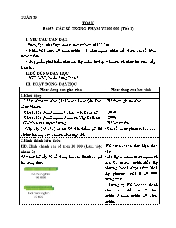 Giáo án các môn Khối 3 - Tuần 20