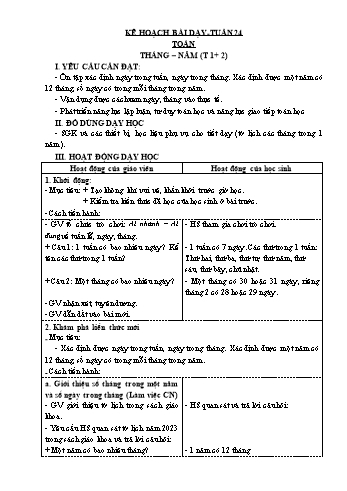 Giáo án các môn Khối 3 - Tuần 24