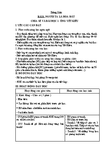 Giáo án các môn Khối 4 - Tuần 14