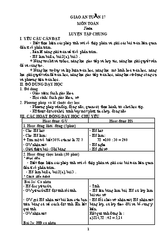 Giáo án các môn Khối 5 - Tuần 17