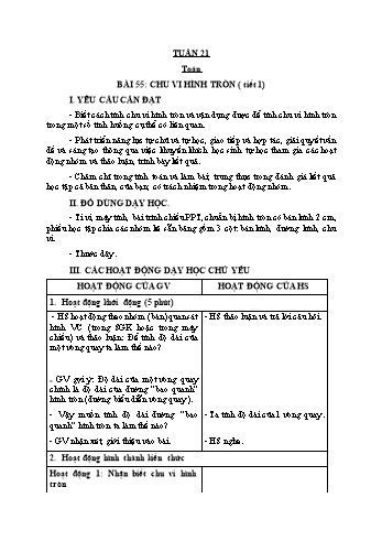 Giáo án các môn Khối  5 - Tuần 21