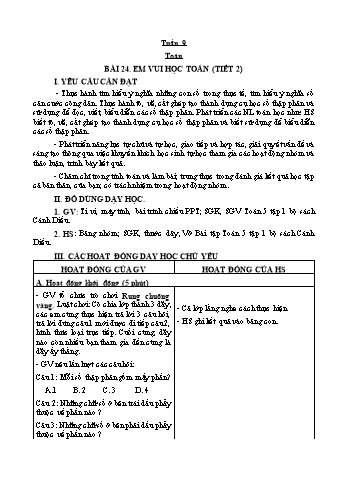 Giáo án các môn Khối 5 - Tuần 9